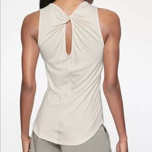 ATHLETA ballerina pink Cloudlight Twist Back Tank SZ SP